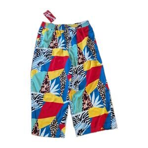 Shinesty Unisex Pants in Vintage Style Mosaic Hawaiian Print, Large